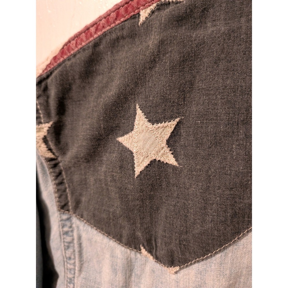 Denim & Supply Ralph Lauren American Flag Western Denim Snap Shirt Small - Picture 5 of 10